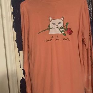 pink cat shirt